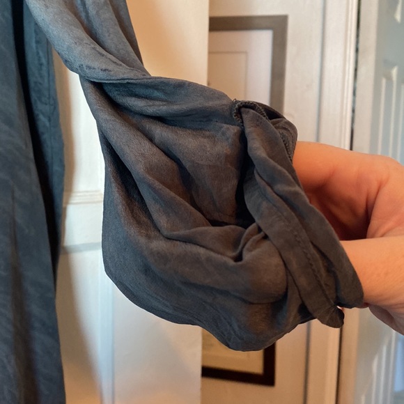 PATTERSON J KINCAID silk tie dye top Sz MED - Picture 2 of 7